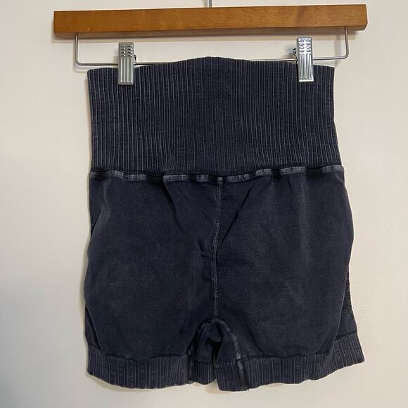 NWOT Free People Movement Good Karma Shorts in Washed Black - Picture 4 of 5